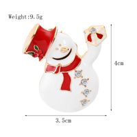 Fashion Christmas Tree Santa Claus Elk Alloy Enamel Rhinestones Unisex Brooches sku image 9