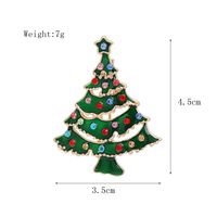 Fashion Christmas Tree Santa Claus Elk Alloy Enamel Rhinestones Unisex Brooches sku image 16