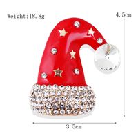 Fashion Christmas Hat Christmas Tree Snowman Alloy Inlay Rhinestones Unisex Brooches sku image 52
