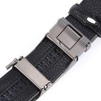 Business Geometric Alloy Leather Men's Leather Belts main image 2