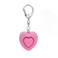 Cute Heart Shape Abs Self-defense Keychain sku image 1