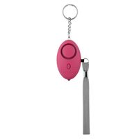 Simple Style Solid Color Plastic Self-defense Alarm Keychain 1 Piece sku image 15