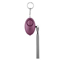 Simple Style Solid Color Plastic Self-defense Alarm Keychain 1 Piece sku image 3