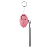 Simple Style Solid Color Plastic Self-defense Alarm Keychain 1 Piece sku image 7