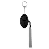 Simple Style Solid Color Plastic Self-defense Alarm Keychain 1 Piece sku image 1