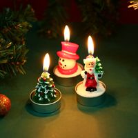 Christmas Christmas Tree Santa Claus Paraffin Christmas Candle 1 Set main image 3