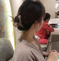 Style Coréen Géométrique Flanelle Peluche Griffes De Cheveux 1 Pièce main image 5