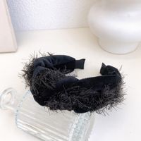 Basic Solid Color Synthetic Fibre Plush Hair Band 1 Piece main image 4