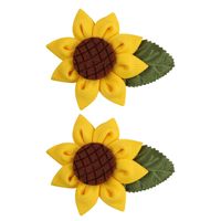 Cute Sunflower Christmas Tree Cloth Hair Clip sku image 6