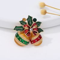 Fashion Elk Alloy Enamel Inlay Rhinestones Women's Brooches main image 5