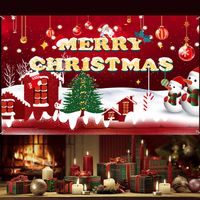 Christmas Holiday Party Decoration Banner main image 2