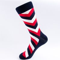 Men's Casual National Flag Stripe Cotton Jacquard Ankle Socks sku image 1