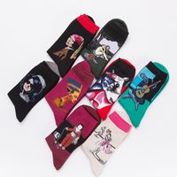 Unisex Fashion Human Cotton Jacquard Ankle Socks main image 3