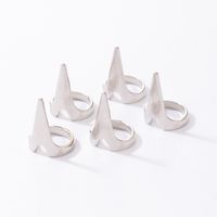 Fashion Geometric Alloy Plating Women's Rings 5 Pieces main image 5
