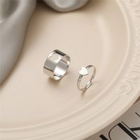 Fashion Butterfly Alloy Plating Couple Rings sku image 2
