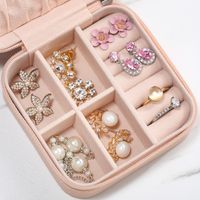 Fashion Solid Color Pu Leather Jewelry Boxes 1 Piece main image 4