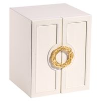 Fashion Solid Color Pu Alloy Jewelry Boxes 1 Piece sku image 2