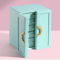 Fashion Solid Color Pu Alloy Jewelry Boxes 1 Piece main image 6
