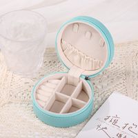 Elegant Retro Solid Color Pu Leather Jewelry Boxes sku image 1