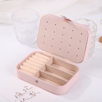Fashion Solid Color Pu Leather Jewelry Boxes sku image 6