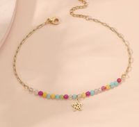 Vacation Colorful Stainless Steel Women's Anklet 1 Piece sku image 1