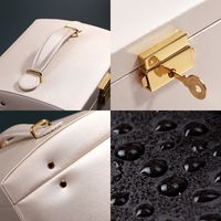 Fashion Solid Color Leather Jewelry Boxes 1 Piece main image 5