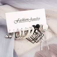 Fashion Round Heart Shape Alloy Plating Inlay Pearl Women's Drop Earrings 1 Set sku image 1