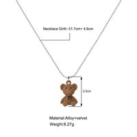 Cute Bear Alloy Plating Women's Pendant Necklace 1 Piece main image 4