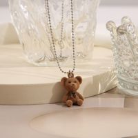 Cute Bear Alloy Plating Women's Pendant Necklace 1 Piece main image 3