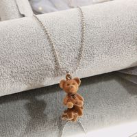 Cute Bear Alloy Plating Women's Pendant Necklace 1 Piece main image 2