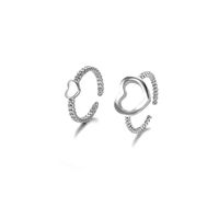 Simple Style Heart Shape Alloy Plating Women's Open Ring 2 Pieces main image 3