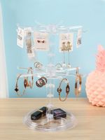 Fashion Solid Color Plastic Disassembly Jewelry Display Rack main image 3