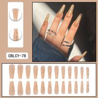 Elegant Lady Color Block Flower Plastic Nail Patches 1 Set sku image 4