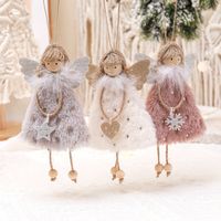 Christmas Cute Angel Snowflake Cloth Party Hanging Ornaments 1 Piece main image 1