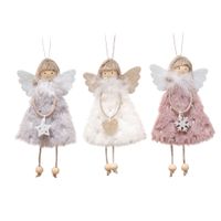 Christmas Cute Angel Snowflake Cloth Party Hanging Ornaments 1 Piece main image 4