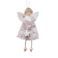 Christmas Cute Angel Snowflake Cloth Party Hanging Ornaments 1 Piece sku image 3