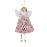 Christmas Cute Angel Snowflake Cloth Party Hanging Ornaments 1 Piece sku image 2