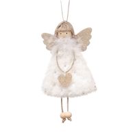 Christmas Cute Angel Snowflake Cloth Party Hanging Ornaments 1 Piece sku image 1
