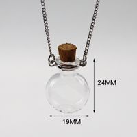 Fashion Heart Shape Glass Handmade Unisex Pendant Necklace 1 Piece sku image 1