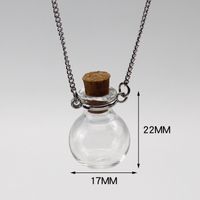 Fashion Heart Shape Glass Handmade Unisex Pendant Necklace 1 Piece sku image 3