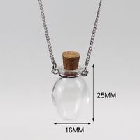 Fashion Heart Shape Glass Handmade Unisex Pendant Necklace 1 Piece sku image 7