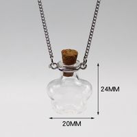 Fashion Heart Shape Glass Handmade Unisex Pendant Necklace 1 Piece sku image 10