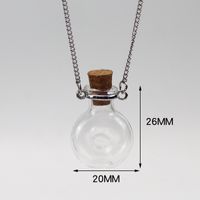 Fashion Heart Shape Glass Handmade Unisex Pendant Necklace 1 Piece sku image 2