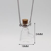 Fashion Heart Shape Glass Handmade Unisex Pendant Necklace 1 Piece sku image 12