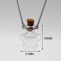Fashion Heart Shape Glass Handmade Unisex Pendant Necklace 1 Piece sku image 4