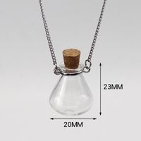 Fashion Heart Shape Glass Handmade Unisex Pendant Necklace 1 Piece sku image 13