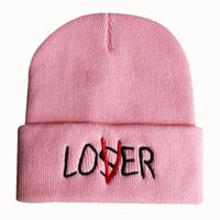 Unisex Fashion Letter Solid Color Crimping Wool Cap main image 4
