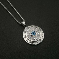 Fashion Eye Stainless Steel Plating Pendant Necklace 1 Piece main image 4