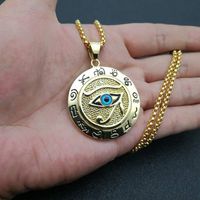 Fashion Eye Stainless Steel Plating Pendant Necklace 1 Piece main image 2