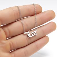 Stainless Steel Fashion Constellation Necklace sku image 12